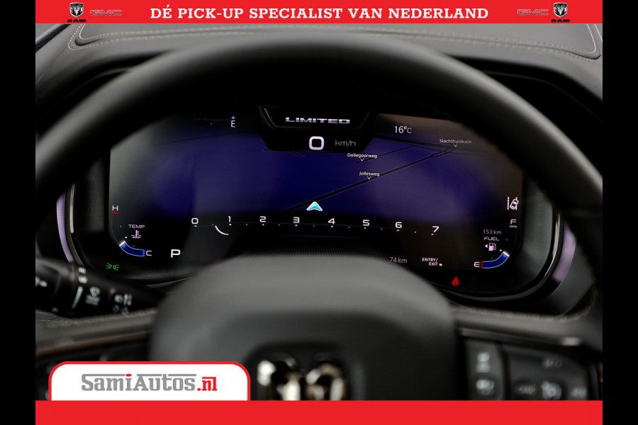 Dodge Ram 1500 LPG | RAMBOX | MWK | VIRTUAL | 5.7 V8 HEMI 402PK | LIMITED NIGHT | HUD ADG | SER LUCHTVERING | MEEST VOLLE UITVOERING | CREW CAB | DUBBELE CABINE | DC | 5 PERSOONS | GRIJSKENTEKEN BEDRIJFS AUTO |
