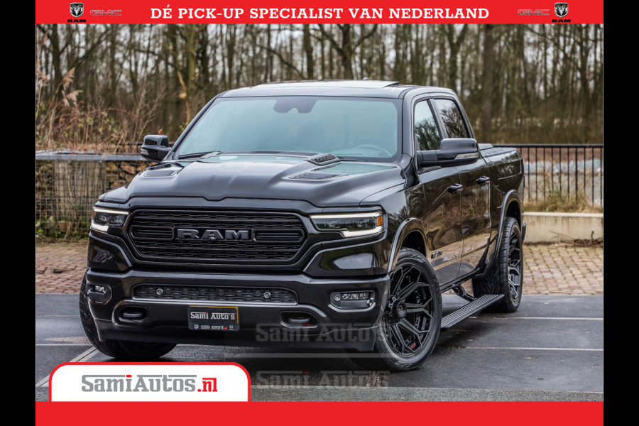 Dodge Ram 1500 LPG | RAMBOX | MWK | VIRTUAL | 5.7 V8 HEMI 402PK | LIMITED NIGHT | HUD ADG | SER LUCHTVERING | MEEST VOLLE UITVOERING | CREW CAB | DUBBELE CABINE | DC | 5 PERSOONS | GRIJSKENTEKEN BEDRIJFS AUTO |