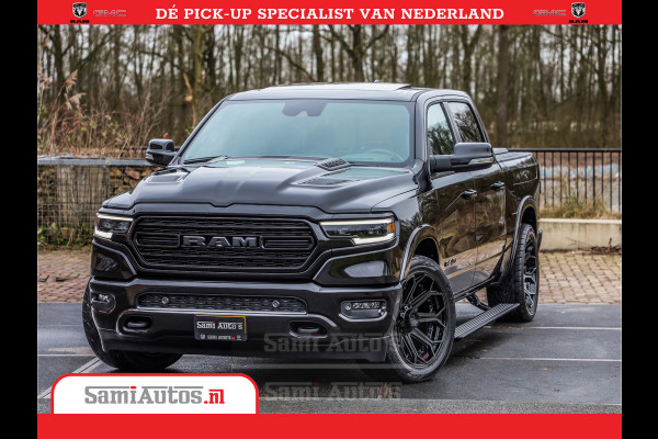 Dodge Ram 1500 LPG | RAMBOX | MWK | VIRTUAL | 5.7 V8 HEMI 402PK | LIMITED NIGHT | HUD ADG | SER LUCHTVERING | MEEST VOLLE UITVOERING | CREW CAB | DUBBELE CABINE | DC | 5 PERSOONS | GRIJSKENTEKEN BEDRIJFS AUTO |