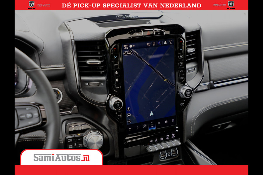 Dodge Ram 1500 LPG | RAMBOX | MWK | VIRTUAL | 5.7 V8 HEMI 402PK | LIMITED NIGHT | HUD ADG | SER LUCHTVERING | MEEST VOLLE UITVOERING | CREW CAB | DUBBELE CABINE | DC | 5 PERSOONS | GRIJSKENTEKEN BEDRIJFS AUTO |