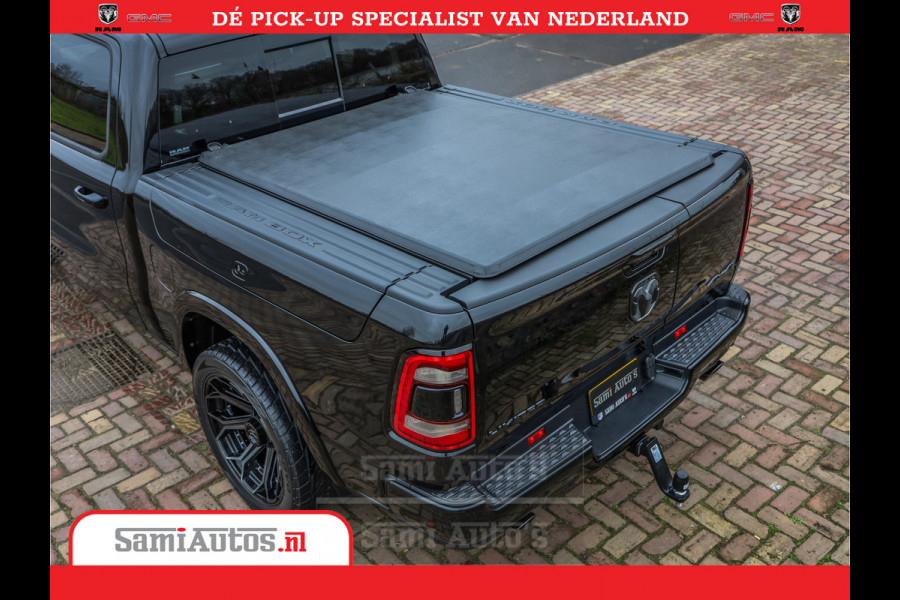 Dodge Ram 1500 LPG | RAMBOX | MWK | VIRTUAL | 5.7 V8 HEMI 402PK | LIMITED NIGHT | HUD ADG | SER LUCHTVERING | MEEST VOLLE UITVOERING | CREW CAB | DUBBELE CABINE | DC | 5 PERSOONS | GRIJSKENTEKEN BEDRIJFS AUTO |