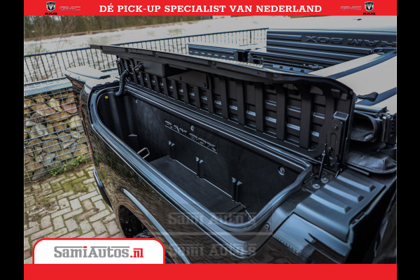 Dodge Ram 1500 LPG | RAMBOX | MWK | VIRTUAL | 5.7 V8 HEMI 402PK | LIMITED NIGHT | HUD ADG | SER LUCHTVERING | MEEST VOLLE UITVOERING | CREW CAB | DUBBELE CABINE | DC | 5 PERSOONS | GRIJSKENTEKEN BEDRIJFS AUTO |