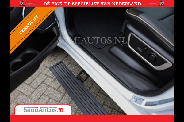 Dodge Ram 1500 LARAMIE NIGHT | NIEUW! BMP VRIJ | PANORAMA | LPG | HUD | VIRTUAL | LUCHTVERING | 360CAM | DODE HOEK | 5.7 V8 HEMI 402PK 4x4 | CREWCAB 5 PERSOONS | GRIJSKENTEKEN | VOORRAAD NR 2147 - 4802