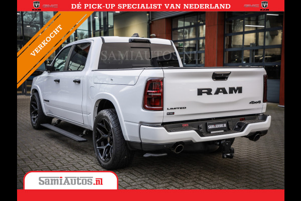Dodge Ram 1500 LIMITED NIGHT H.O 540PK 706 Nm | XB9 | MASSAGE | BOM VOL | PW7 WHITE | CREW CAB | DUBBELE CABINE | GRIJSKENTEKEN | DE MEEST LUXUEUZE en BEGEERDE Pick-up VOORRAAD NR 2305 - 8549