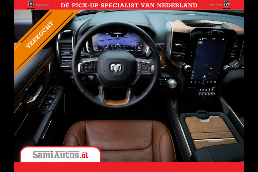 Dodge Ram 1500 LONGHORN BLACK OPS | HUD & VIRTUAL | PRIJS MET LPG + HEAD UP ADG + DEKSEL + PANORAMADAK GWJ + LUCHTVERING SER + BOM VOL | L CREW CAB | DUBBELE CABINE | 5,7L V8 HEMI 402 PK 4X4 | 5 PERSOONS | GRIJSKENTEKEN | VOORRAAD NR 2202 - 9563