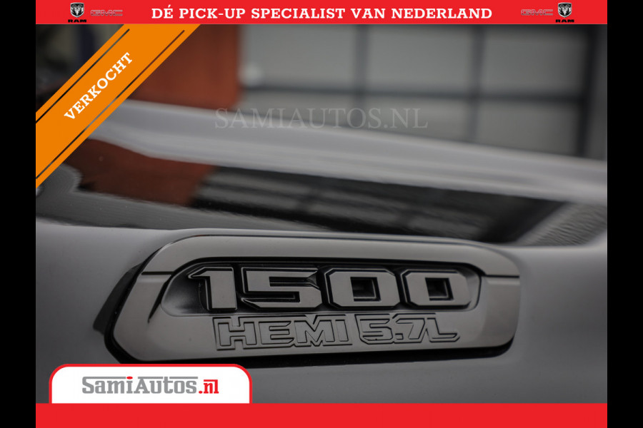 Dodge Ram 1500 LONGHORN BLACK OPS | HUD & VIRTUAL | PRIJS MET LPG + HEAD UP ADG + DEKSEL + PANORAMADAK GWJ + LUCHTVERING SER + BOM VOL | L CREW CAB | DUBBELE CABINE | 5,7L V8 HEMI 402 PK 4X4 | 5 PERSOONS | GRIJSKENTEKEN | VOORRAAD NR 2202 - 9563