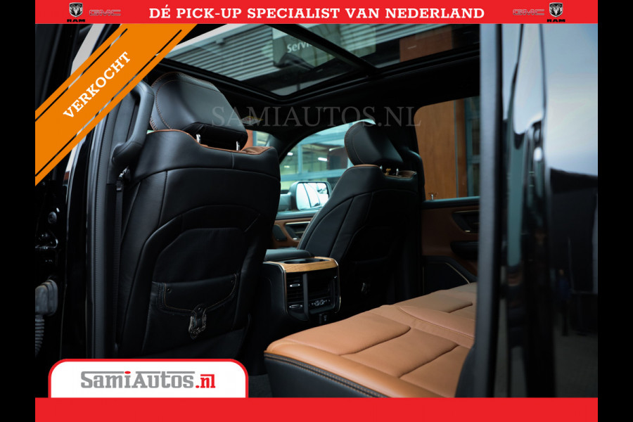 Dodge Ram 1500 LONGHORN BLACK OPS | HUD & VIRTUAL | PRIJS MET LPG + HEAD UP ADG + DEKSEL + PANORAMADAK GWJ + LUCHTVERING SER + BOM VOL | L CREW CAB | DUBBELE CABINE | 5,7L V8 HEMI 402 PK 4X4 | 5 PERSOONS | GRIJSKENTEKEN | VOORRAAD NR 2202 - 9563