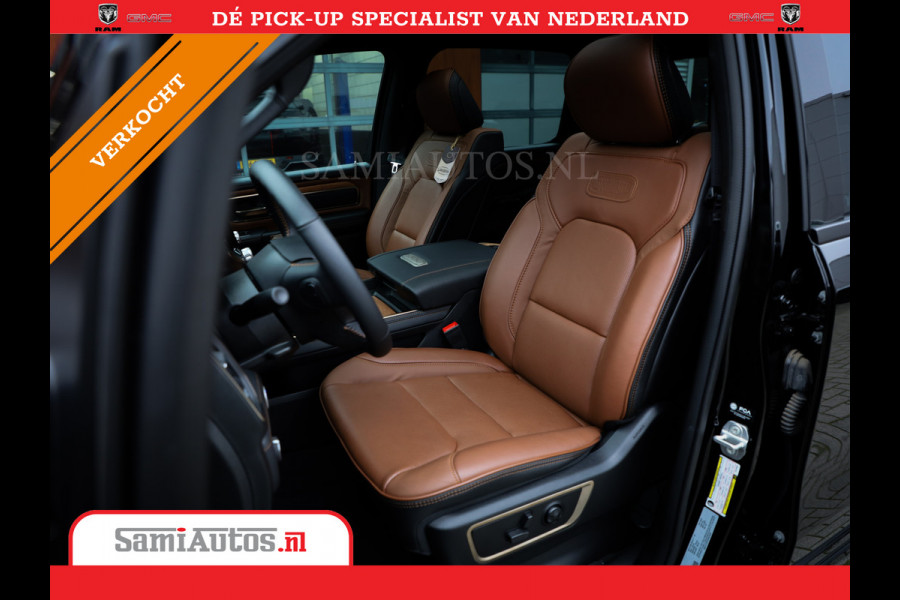 Dodge Ram 1500 LONGHORN BLACK OPS | HUD & VIRTUAL | PRIJS MET LPG + HEAD UP ADG + DEKSEL + PANORAMADAK GWJ + LUCHTVERING SER + BOM VOL | L CREW CAB | DUBBELE CABINE | 5,7L V8 HEMI 402 PK 4X4 | 5 PERSOONS | GRIJSKENTEKEN | VOORRAAD NR 2202 - 9563