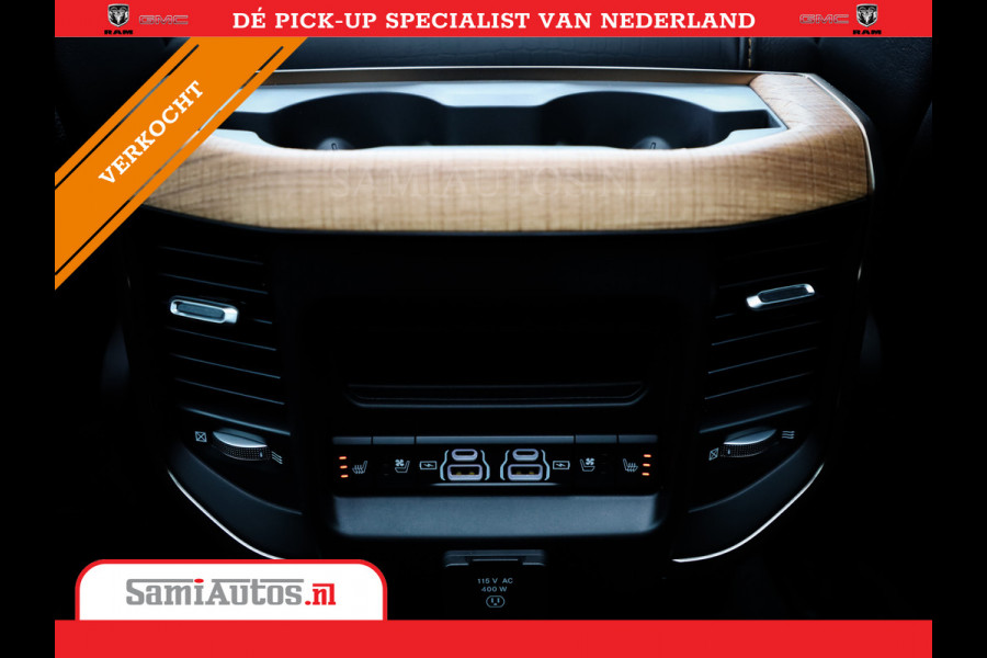 Dodge Ram 1500 LONGHORN BLACK OPS | HUD & VIRTUAL | PRIJS MET LPG + HEAD UP ADG + DEKSEL + PANORAMADAK GWJ + LUCHTVERING SER + BOM VOL | L CREW CAB | DUBBELE CABINE | 5,7L V8 HEMI 402 PK 4X4 | 5 PERSOONS | GRIJSKENTEKEN | VOORRAAD NR 2202 - 9563
