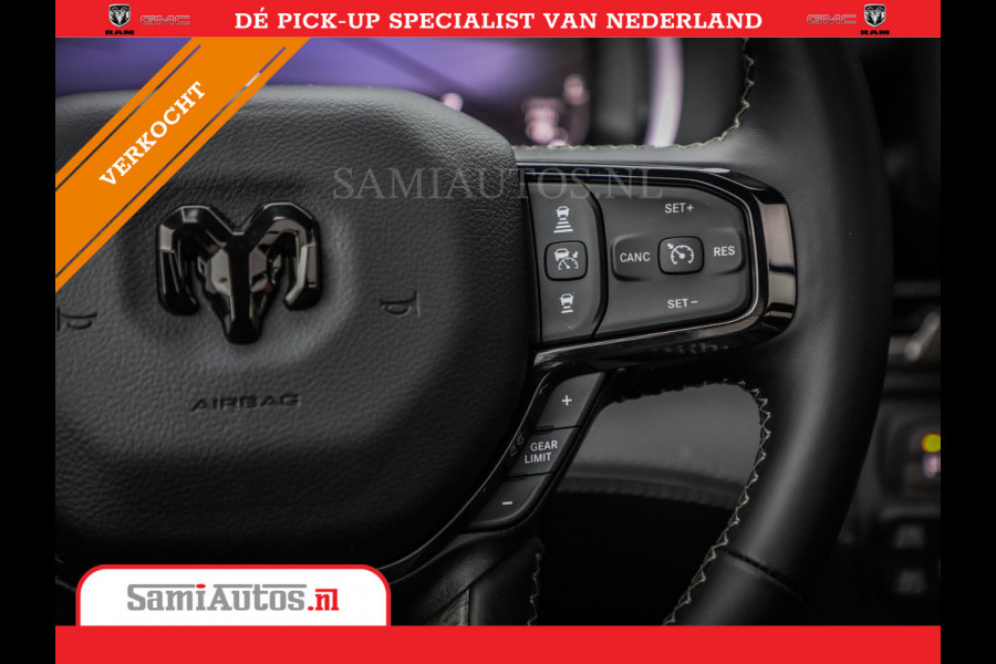 Dodge Ram 1500 LIMITED SPORT DE MEEST LUXUEUZE PICK UP HIGH OUTPUT H.O 540PK 706 Nm 2025 | XB9 | MASSAGE | BOM VOL | CREW CAB | DUBBELE CABINE | GRIJSKENTEKEN | VOORRAAD NR 2319 - 5180