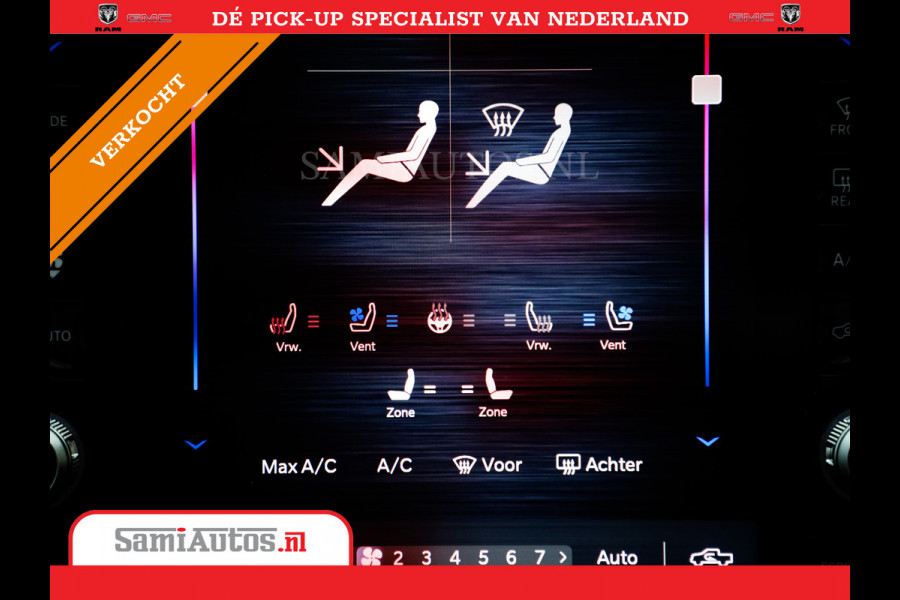 Dodge Ram 1500 LIMITED NIGHT H.O 540PK 706 Nm 2025 | XB9 | MASSAGE | BOM VOL | CREW CAB | DUBBELE CABINE | GRIJSKENTEKEN | DE MEEST LUXUEUZE en BEGEERDE Pick-up VOORRAAD NR 2330 - 7407