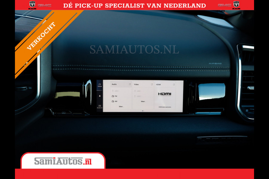 Dodge Ram 2025 NIGHT PREMIUM | BOM VOL + 14.4 INCH SCHERM + LUCHTVERING + HUD | HURRICANE 420PK 636 Nm | PRIJS MET LPG EN COVER EN GARANTI DUBBELE CABINE | PICK UP | 5 PERSOONS | DC | GRIJSKENTEKEN | PR4 FLAME RED | VOORRAAD NR 2234 - 4995