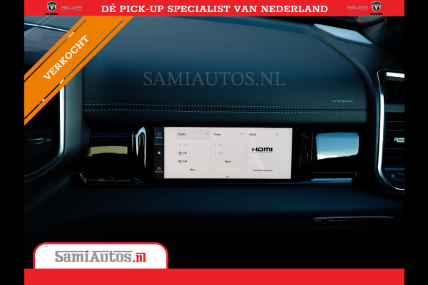 Dodge Ram 2025 NIGHT PREMIUM | BOM VOL + 14.4 INCH SCHERM + LUCHTVERING + HUD | HURRICANE 420PK 636 Nm | PRIJS MET LPG EN COVER EN GARANTI DUBBELE CABINE | PICK UP | 5 PERSOONS | DC | GRIJSKENTEKEN | PR4 FLAME RED | VOORRAAD NR 2234 - 4995