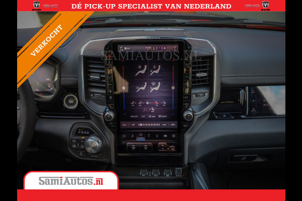 Dodge Ram 2025 NIGHT PREMIUM | BOM VOL + 14.4 INCH SCHERM + LUCHTVERING + HUD | HURRICANE 420PK 636 Nm | PRIJS MET LPG EN COVER EN GARANTI DUBBELE CABINE | PICK UP | 5 PERSOONS | DC | GRIJSKENTEKEN | PR4 FLAME RED | VOORRAAD NR 2234 - 4995