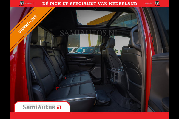 Dodge Ram 2025 NIGHT PREMIUM | BOM VOL + 14.4 INCH SCHERM + LUCHTVERING + HUD | HURRICANE 420PK 636 Nm | PRIJS MET LPG EN COVER EN GARANTI DUBBELE CABINE | PICK UP | 5 PERSOONS | DC | GRIJSKENTEKEN | PR4 FLAME RED | VOORRAAD NR 2234 - 4995