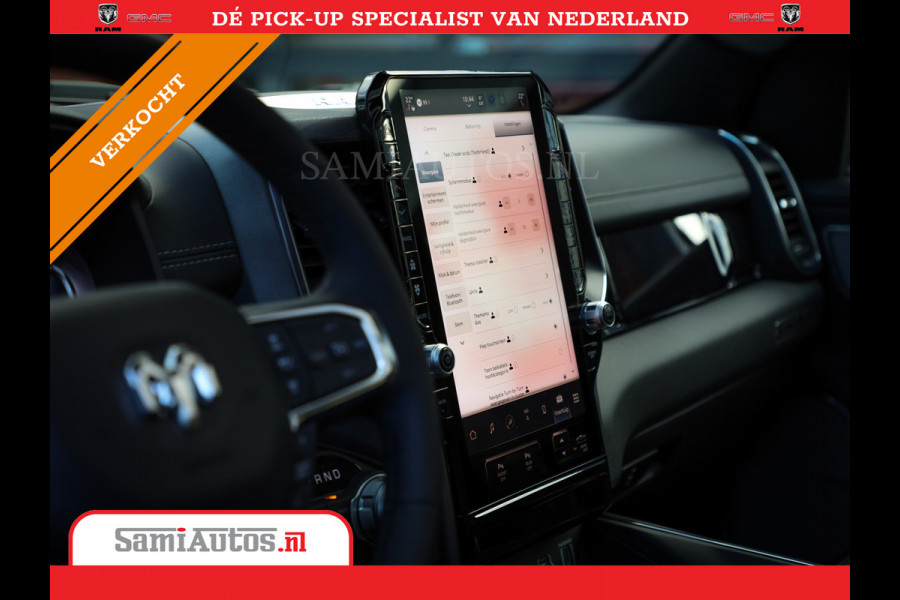 Dodge Ram 2025 NIGHT PREMIUM | BOM VOL + 14.4 INCH SCHERM + LUCHTVERING + HUD | HURRICANE 420PK 636 Nm | PRIJS MET LPG EN COVER EN GARANTI DUBBELE CABINE | PICK UP | 5 PERSOONS | DC | GRIJSKENTEKEN | PR4 FLAME RED | VOORRAAD NR 2234 - 4995