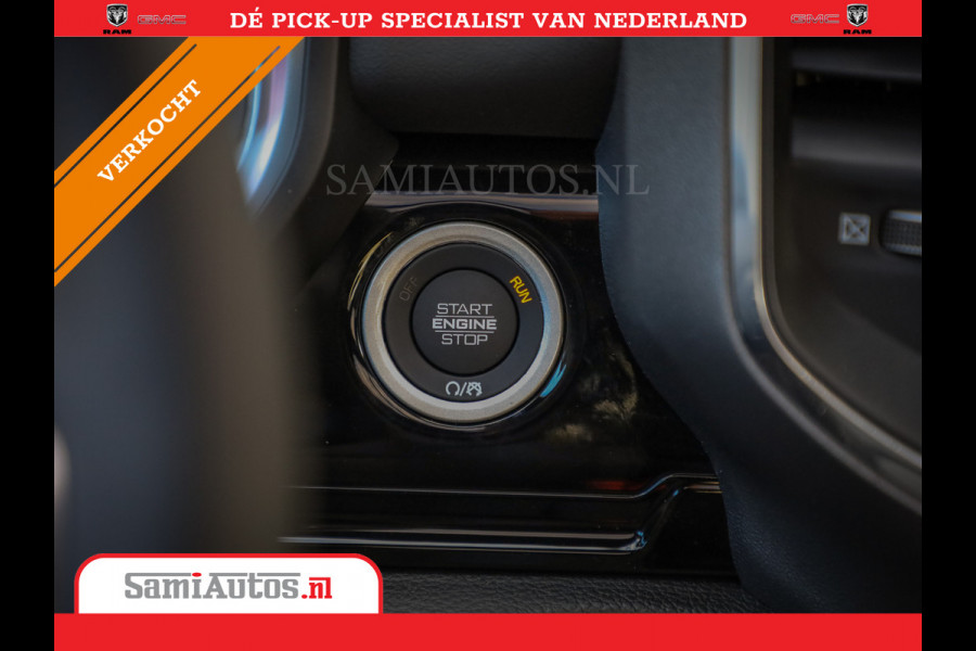 Dodge Ram 2025 NIGHT PREMIUM | BOM VOL + 14.4 INCH SCHERM + LUCHTVERING + HUD | HURRICANE 420PK 636 Nm | PRIJS MET LPG EN COVER EN GARANTI DUBBELE CABINE | PICK UP | 5 PERSOONS | DC | GRIJSKENTEKEN | PR4 FLAME RED | VOORRAAD NR 2234 - 4995