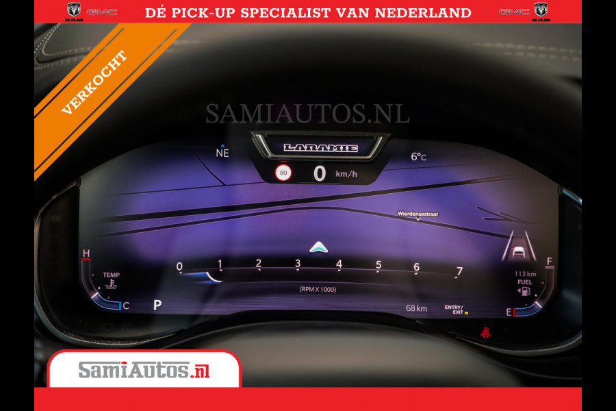 Dodge Ram 2025 NIGHT PREMIUM | BOM VOL + 14.4 INCH SCHERM + LUCHTVERING + HUD | HURRICANE 420PK 636 Nm | PRIJS MET LPG EN COVER EN GARANTI DUBBELE CABINE | PICK UP | 5 PERSOONS | DC | GRIJSKENTEKEN | PR4 FLAME RED | VOORRAAD NR 2234 - 4995