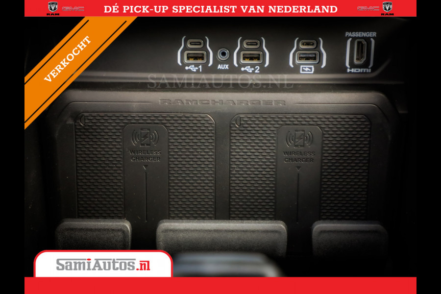 Dodge Ram 2025 NIGHT PREMIUM | BOM VOL + 14.4 INCH SCHERM + LUCHTVERING + HUD | HURRICANE 420PK 636 Nm | PRIJS MET LPG EN COVER EN GARANTI DUBBELE CABINE | PICK UP | 5 PERSOONS | DC | GRIJSKENTEKEN | PR4 FLAME RED | VOORRAAD NR 2234 - 4995