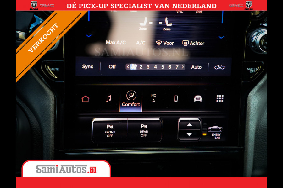 Dodge Ram 2025 NIGHT PREMIUM | BOM VOL + 14.4 INCH SCHERM + LUCHTVERING + HUD | HURRICANE 420PK 636 Nm | PRIJS MET LPG EN COVER EN GARANTI DUBBELE CABINE | PICK UP | 5 PERSOONS | DC | GRIJSKENTEKEN | PR4 FLAME RED | VOORRAAD NR 2234 - 4995