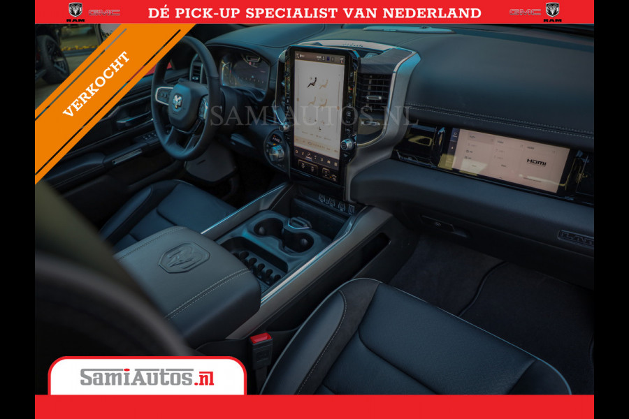 Dodge Ram 2025 NIGHT PREMIUM | BOM VOL + 14.4 INCH SCHERM + LUCHTVERING + HUD | HURRICANE 420PK 636 Nm | PRIJS MET LPG EN COVER EN GARANTI DUBBELE CABINE | PICK UP | 5 PERSOONS | DC | GRIJSKENTEKEN | PR4 FLAME RED | VOORRAAD NR 2234 - 4995