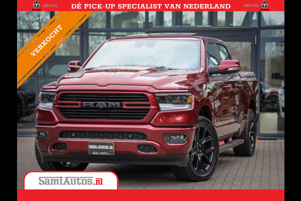 Dodge Ram 1500 SPORT | MARGE BTW VRIJ | MWK KLEP | ADAPTIVE CRUISE | 5.7 V8 HEMI 4X4 | PANORAMA DAK | 360 CAMERA RONDOM ZICHT | DUBBELE CABINE | 5 PERSOONS | LET OP! UNIEK BTW VRIJ MARGE !