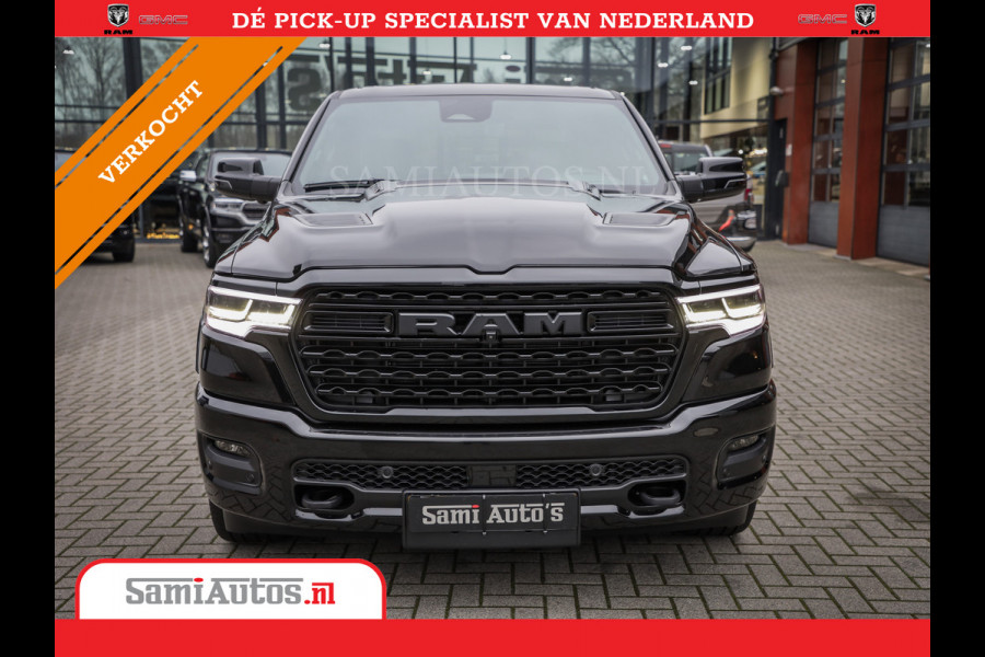 Dodge Ram 1500 LIMITED SPORT DE MEEST LUXUEUZE PICK UP HIGH OUTPUT H.O 540PK 706 Nm 2025 | XB9 | MASSAGE | BOM VOL | CREW CAB | DUBBELE CABINE | GRIJSKENTEKEN | VOORRAAD NR 2303 - 7694