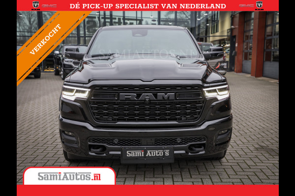 Dodge Ram 1500 LIMITED SPORT DE MEEST LUXUEUZE PICK UP HIGH OUTPUT H.O 540PK 706 Nm 2025 | XB9 | MASSAGE | BOM VOL | CREW CAB | DUBBELE CABINE | GRIJSKENTEKEN | VOORRAAD NR 2303 - 7694