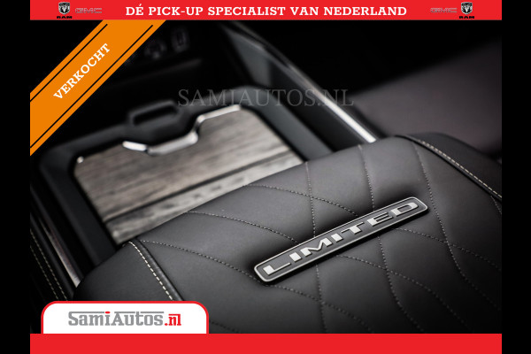 Dodge Ram 1500 LIMITED SPORT DE MEEST LUXUEUZE PICK UP HIGH OUTPUT H.O 540PK 706 Nm 2025 | XB9 | MASSAGE | BOM VOL | CREW CAB | DUBBELE CABINE | GRIJSKENTEKEN | VOORRAAD NR 2303 - 7694