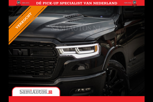 Dodge Ram 1500 LIMITED SPORT DE MEEST LUXUEUZE PICK UP HIGH OUTPUT H.O 540PK 706 Nm 2025 | XB9 | MASSAGE | BOM VOL | CREW CAB | DUBBELE CABINE | GRIJSKENTEKEN | VOORRAAD NR 2303 - 7694