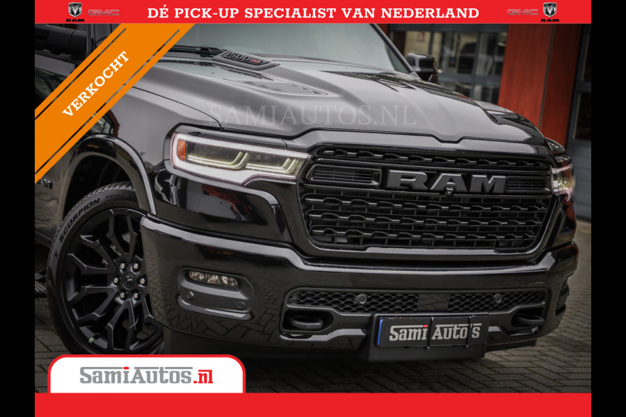 Dodge Ram 1500 LIMITED SPORT DE MEEST LUXUEUZE PICK UP HIGH OUTPUT H.O 540PK 706 Nm 2025 | XB9 | MASSAGE | BOM VOL | CREW CAB | DUBBELE CABINE | GRIJSKENTEKEN | VOORRAAD NR 2303 - 7694