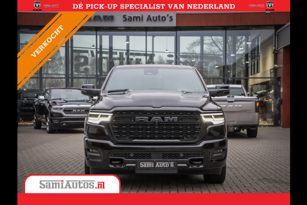 Dodge Ram 1500 LIMITED SPORT DE MEEST LUXUEUZE PICK UP HIGH OUTPUT H.O 540PK 706 Nm 2025 | XB9 | MASSAGE | BOM VOL | CREW CAB | DUBBELE CABINE | GRIJSKENTEKEN | VOORRAAD NR 2303 - 7694