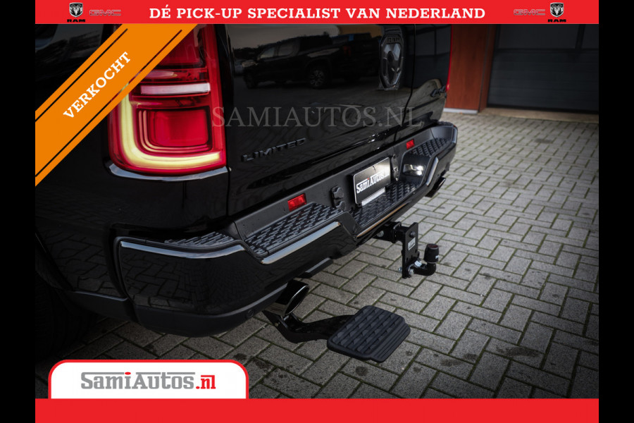 Dodge Ram 1500 LIMITED SPORT DE MEEST LUXUEUZE PICK UP HIGH OUTPUT H.O 540PK 706 Nm 2025 | XB9 | MASSAGE | BOM VOL | CREW CAB | DUBBELE CABINE | GRIJSKENTEKEN | VOORRAAD NR 2303 - 7694
