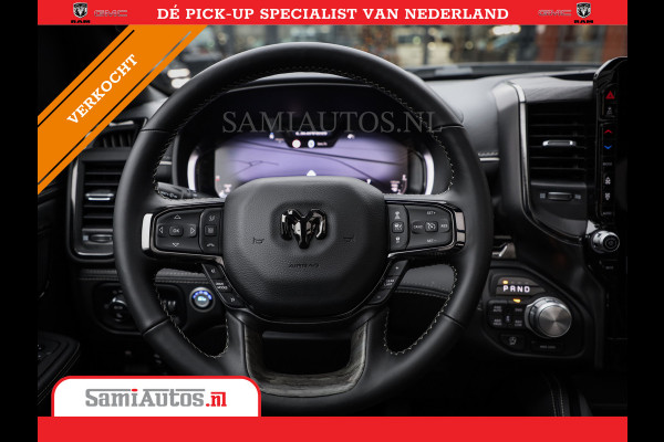 Dodge Ram 1500 LIMITED SPORT DE MEEST LUXUEUZE PICK UP HIGH OUTPUT H.O 540PK 706 Nm 2025 | XB9 | MASSAGE | BOM VOL | CREW CAB | DUBBELE CABINE | GRIJSKENTEKEN | VOORRAAD NR 2303 - 7694
