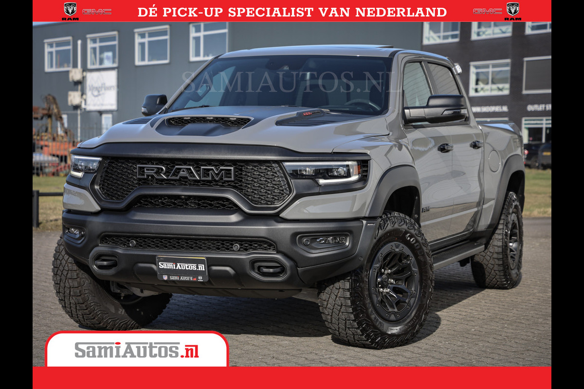 Dodge Ram 1500 TRX Lunar Edition | Ceramic Grey | Matchless | Full Option | 6,2 V8 HellCat 702HP | Comfortabele Dubbele Cabine met Royale 5 Zitplaatsen | BPM vrij | Nu Leverbaar uit Voorraad | Dodge Ram 1500 TRX Lunar Edition | Ceramic Grey | Matchless | Full Option | 6,2 V8 HellCat 702HP | Comfortabele Dubbele Cabine met Royale 5 Zitplaatsen | BPM vrij | Nu Leverbaar uit Voorraad |