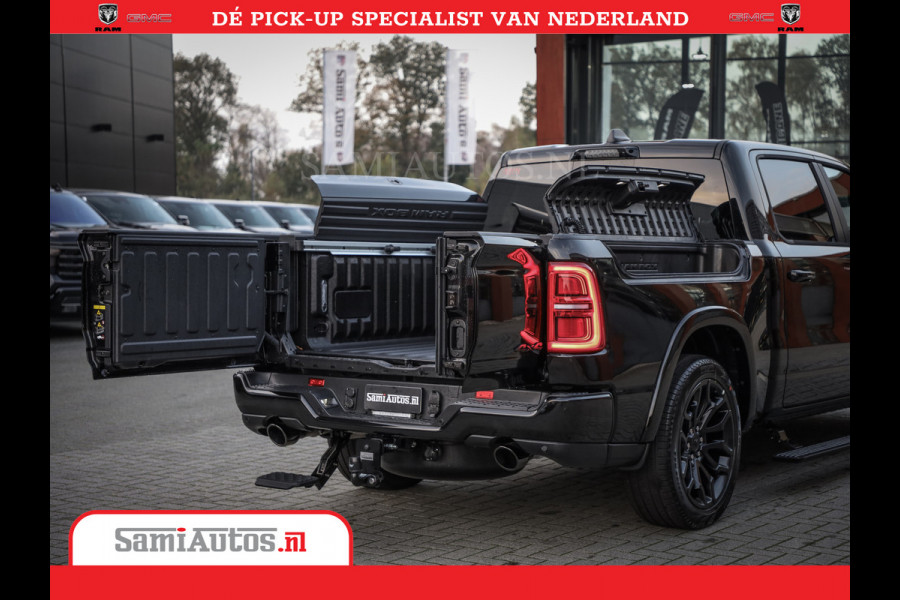 Dodge Ram 1500 Limited Night High Output 540HP 706Nm | Massage + Full Option | De Meest Luxe en Volle Pick-Up in zijn Klasse | Comfortabele Dubbele Cabine met Royale 5 Zitplaatsen | BPM vrij | Nu Leverbaar uit Voorraad | Voorraad Nr 2338 - 5404
