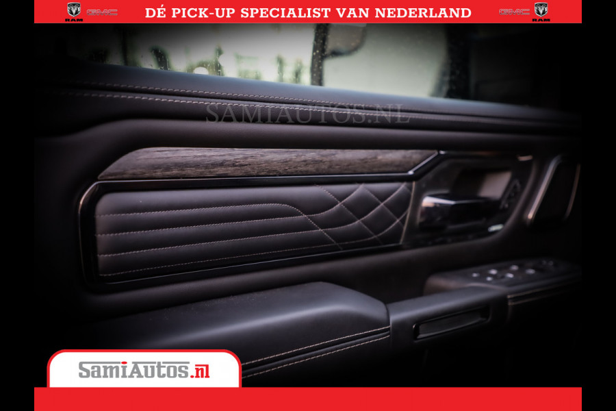 Dodge Ram 1500 1500 Limited Night High Output 540HP 706Nm | Massage + Full Option | De Meest Luxe en Volle Pick-Up in zijn Klasse | Comfortabele Dubbele Cabine met Royale 5 Zitplaatsen | BPM vrij | Nu Leverbaar uit Voorraad | Voorraad Nr 2336 - 7700