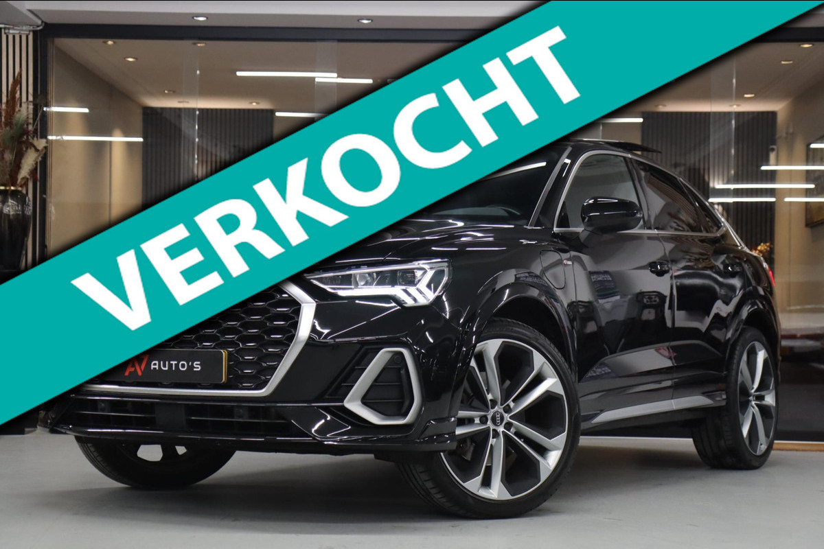 Audi Q3 Sportback 45 TFSI e S Edition S-Line /PANO/KEYLES/STOELV/BOMVOL Audi Q3 Sportback 45 TFSI e S Edition S-Line /PANO/KEYLES/STOELV/BOMVOL