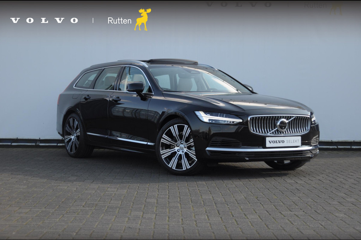 Volvo V90 T6 350PK Automaat Ultra Bright / Stoelmassage / Stoelventilatie en verwarming / Luchtvering / 360 Camera / Nappaleder / Head-up display / Apple Carplay / BLIS / Volvo V90 T6 350PK Automaat Ultra Bright / Stoelmassage / Stoelventilatie en verwarming / Luchtvering / 360 Camera / Nappaleder / Head-up display / Apple Carplay / BLIS /