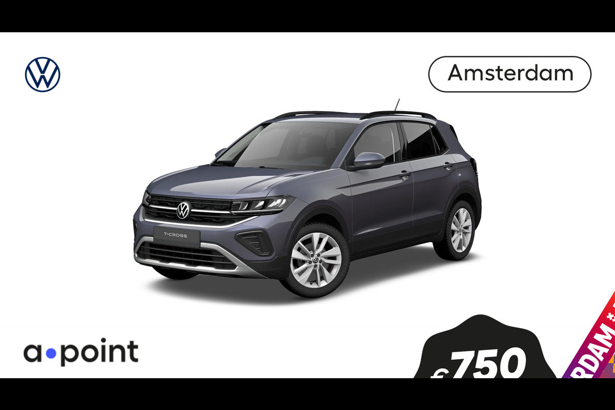 Volkswagen T-Cross Life Edition 1.0 85 kW / 116 pk TSI SUV 6 versn. H Volkswagen T-Cross Life Edition 1.0 85 kW / 116 pk TSI SUV 6 versn. H
