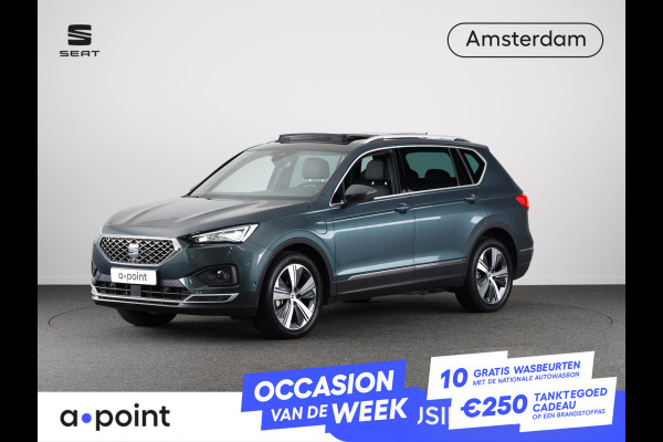 Seat Tarraco 1.4 TSI e-Hybrid PHEV Xcellence 245 pk Automaat | Navigatie | Panoramadak | Parkeersensoren (Park assist) | Rondomzicht camera | Adaptieve cruise control | Stoelverwarming V+A | Lederen bekleding |