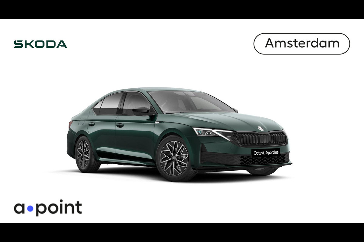 Škoda Octavia Sportline Business m-HEV 1.5 TSI 150 pk 7 versn. DSG | Navigatie | Light & view | Side assist | Travel assist | Exclusieve lak Škoda Octavia Sportline Business m-HEV 1.5 TSI 150 pk 7 versn. DSG | Navigatie | Light & view | Side assist | Travel assist | Exclusieve lak