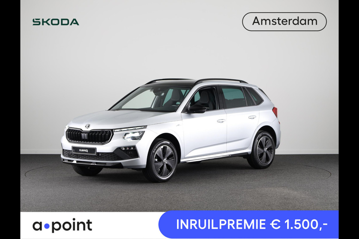 Škoda Kamiq Monte Carlo 1.0 TSI 115 pk 6 versn. Hand | Led Matrix | Winter pakket | Panoramadak | Achteruitrijcamera Škoda Kamiq Monte Carlo 1.0 TSI 115 pk 6 versn. Hand | Led Matrix | Winter pakket | Panoramadak | Achteruitrijcamera
