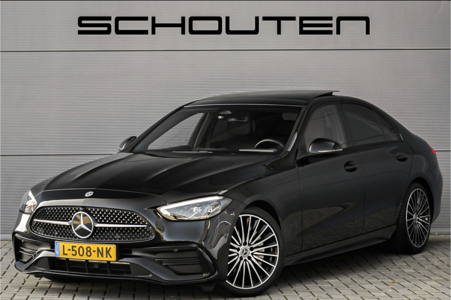 Mercedes-Benz C-Klasse 180 AMG Line Pano Night Leder 19"
