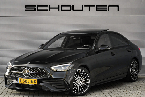 Mercedes-Benz C-Klasse 180 AMG Line Pano Night Leder 19"