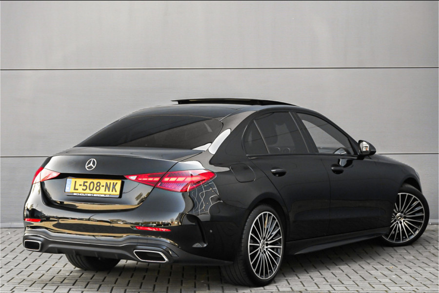 Mercedes-Benz C-Klasse 180 AMG Line Pano Night Leder 19"