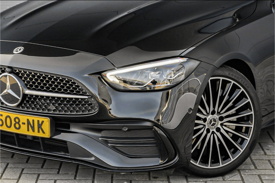 Mercedes-Benz C-Klasse 180 AMG Line Pano Night Leder 19"