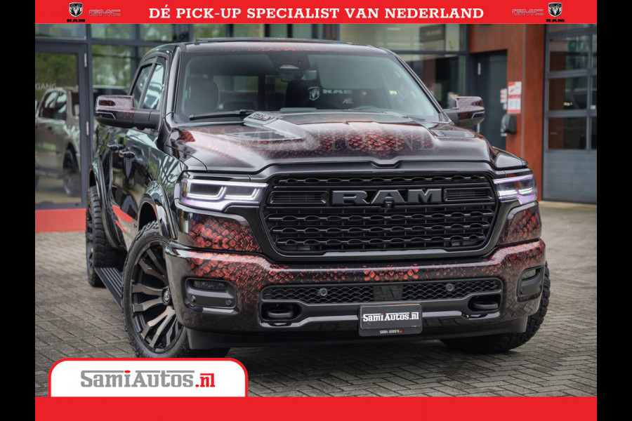 Dodge Ram COBRA EDITION | 1500 Limited Night High Output 540HP 706Nm | Massage + Full Option | De Meest Luxe en Volle Pick-Up in zijn Klas Comfortabele Dubbele Cabine met Royale 5 Zitplaatsen | BPM vrij | Nu Leverbaar uit Voorraad | Voorraad Nr 2368 -  5452 | Cobra package is meerprijs |