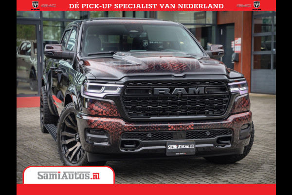 Dodge Ram COBRA EDITION | 1500 Limited Night High Output 540HP 706Nm | Massage + Full Option | De Meest Luxe en Volle Pick-Up in zijn Klas Comfortabele Dubbele Cabine met Royale 5 Zitplaatsen | BPM vrij | Nu Leverbaar uit Voorraad | Voorraad Nr 2368 -  5452 | Cobra package is meerprijs |