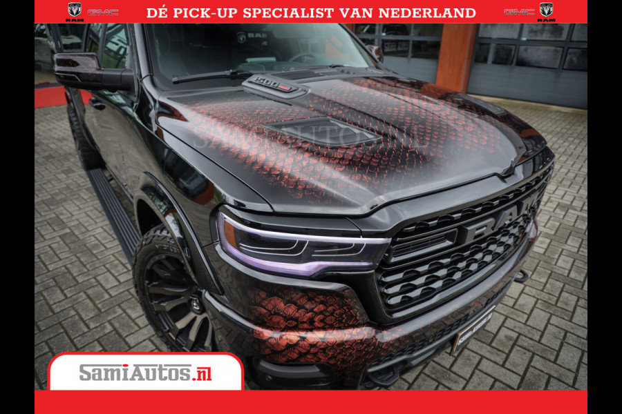 Dodge Ram COBRA EDITION | 1500 Limited Night High Output 540HP 706Nm | Massage + Full Option | De Meest Luxe en Volle Pick-Up in zijn Klas Comfortabele Dubbele Cabine met Royale 5 Zitplaatsen | BPM vrij | Nu Leverbaar uit Voorraad | Voorraad Nr 2368 -  5452 | Cobra package is meerprijs |